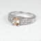 Natural Morganite Ring 925 Sterling Silver / Celtic-Style
