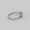 Natural Peridot Ring 925 Sterling Silver / White Topaz Accents