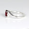 Genuine Blood Ruby Ring 925 Sterling Silver / Oval-Cut