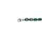 Emerald Tennis-Style Bracelet 925 Sterling Silver / Oval-Shaped