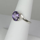 Color-Changing Alexandrite 925 Sterling Silver Ring / Twist-Style