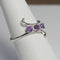 Natural African Amethyst 925 Sterling Silver Ring / Mother's Ring