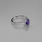 Natural African Amethyst Ring 925 Sterling Silver / Accented