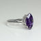 Natural African Amethyst Ring 925 Sterling Silver / 2.7 Ct.