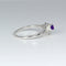 Genuine African Amethyst Ring 925 Sterling Silver / Flower-Style Petite Ring