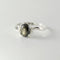 Genuine Black Star Sapphire 925 Sterling Silver Ring / Bypass-Style