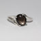 Black Star Sapphire Ring 925 Sterling Silver / Bypass-Style