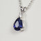Ceylon Blue Sapphire Necklace 925 Sterling Silver