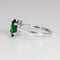 Emerald Ring Sterling Silver 925 / Marquise-Shaped