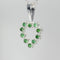 Emerald Necklace 925 Sterling Silver / Heart-Shaped Pendant
