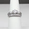 Diamond Engagement Set 925 Sterling Silver / Round-Shaped