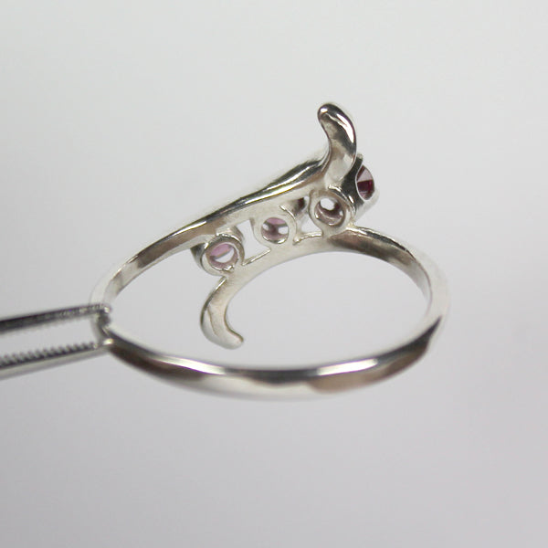 Natural Rhodolite Garnet 925 Sterling Silver Ring / January Birthstone Mother's Ring