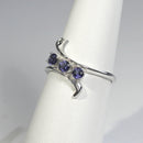 Natural Iolite 925 Sterling Silver Ring / Mother's Ring