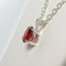 Mexican Fire Opal Necklace 925 Sterling Silver / Oval-Shaped