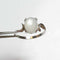 Natural Moonstone Ring 925 Sterling Silver / Swirl-Style