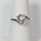 Natural Pink Morganite Ring 925 Sterling Silver / Bypass-Style