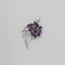 Natural African Amethyst Necklace 925 Sterling Silver / Claw-Shaped Pendant