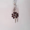 Natural Garnet Necklace 925 Sterling Silver / Claw-Shaped Pendant