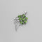 Natural Peridot Necklace 925 Sterling Silver / Claw-Shaped Pendant