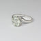 Natural Prasiolite Ring 925 Sterling Silver / Bypass-Style