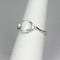 Rainbow Fire Opal and White Diamond Accents Ring 925 Sterling Silver / Oval-Shaped