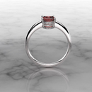 Ruby Ring 925 Sterling Silver / Oval-Shaped