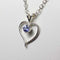 Natural Tanzanite Necklace 925 Sterling Silver / Heart-Shaped Pendant