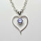 Natural Tanzanite Necklace 925 Sterling Silver / Heart-Shaped Pendant