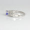 Genuine Tanzanite Ring 925 Sterling Silver / Celtic-Style
