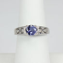 Tanzanite Ring 925 Sterling Silver / Celtic-Style