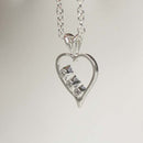 Natural Tanzanite Necklace 925 Sterling Silver / Heart-Shaped Pendant