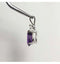 Natural African Amethyst Necklace 925 Sterling Silver / Pear-Shaped